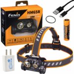 Fenix HM65R USB Type-C Rechargeable Headlamp 1400 Lumens with Lumintrail USB Wall Plug 20