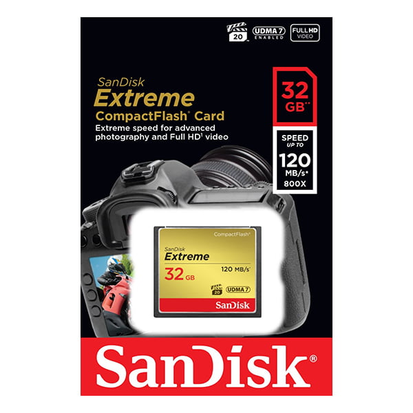 SanDisk 32GB Extreme CompactFlash Card with (write) 85MB/s and (Read)120MB/s – SDCFXSB-032G 4