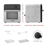 Devanti Air Fryer 18L Fryers Oil Free Oven Airfryer Kitchen Cooker Accessories 19
