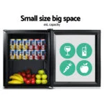 Devanti 46L Glass Door Bar Fridge Mini Countertop Freezer Fridges Bottle Cooler 22 Devanti 46L Glass Door Bar Fridge Mini Countertop Freezer Fridges Bottle Cooler - Image 5