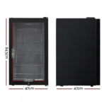 Devanti 98L Bar Fridge Glass Door Mini Freezer Fridges Countertop Beverage Commercial 19 Devanti 98L Bar Fridge Glass Door Mini Freezer Fridges Countertop Beverage Commercial - Image 2