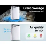 Devanti Air Purifier Cleaner Home Purifiers Odour Sensor HEPA Filter 20