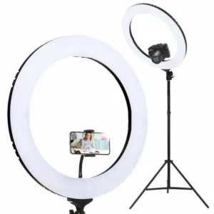 Embellir Ring Light 19″ LED 5800LM Black Dimmable Diva With Stand Make Up Studio Video