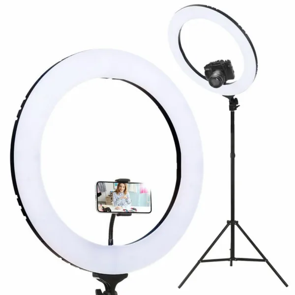 Embellir Ring Light 19″ LED 5800LM Black Dimmable Diva With Stand Make Up Studio Video 10