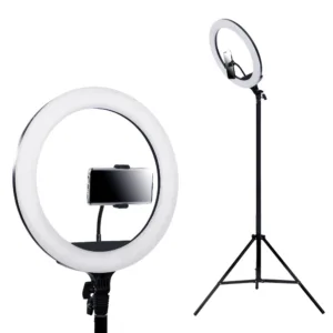 Embellir LED Ring Light 12″ 5500K Dimmable Diva Diffuser With Stand Make Up 27
