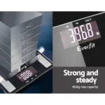 Everfit Bathroom Scales Digital Body Fat Scale 180KG Electronic Monitor BMI CAL 18