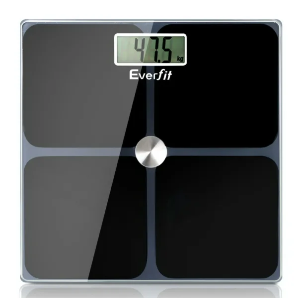 Everfit Bathroom Scales Digital Weighing Scale 180KG Electronic Monitor Tracker 8