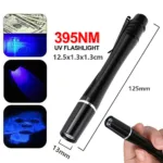 Mini UV 395nm Inspection Pen Torch Ultra Violet Flashlight Pocket Lamp Fluoresce 10