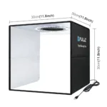 30CM Portable Photo Studio LED Light Tent Bar Cube Soft Box Room Photography 16
