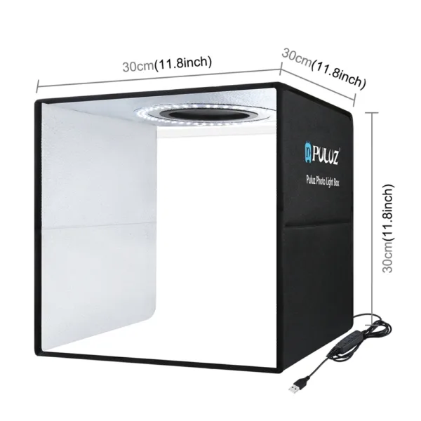 30CM Portable Photo Studio LED Light Tent Bar Cube Soft Box Room Photography 9