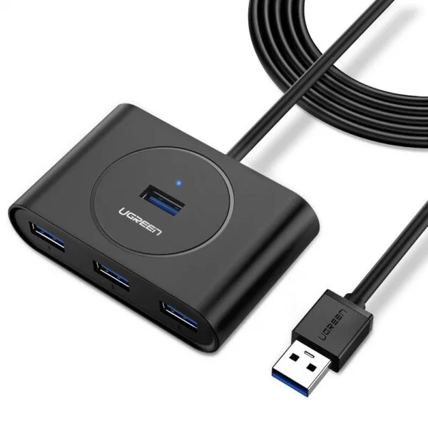 UGREEN USB 3.0 4 Ports Hub Black 50CM (20290) - Image 1