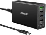 CHOETECH Q34U2Q 5-Port 60W PD Charger with 30W Power Delivery and 18W Quick Charge 3.0 14