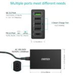 CHOETECH Q34U2Q 5-Port 60W PD Charger with 30W Power Delivery and 18W Quick Charge 3.0 17