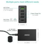 CHOETECH Q34U2Q 5-Port 60W PD Charger with 30W Power Delivery and 18W Quick Charge 3.0 17 CHOETECH Q34U2Q 5-Port 60W PD Charger with 30W Power Delivery and 18W Quick Charge 3.0 - Image 4