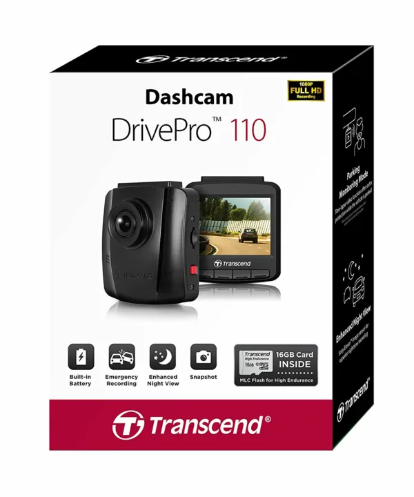 Transcend 16G DrivePro 110, 2.4″ LCD, with Suction Mount 9