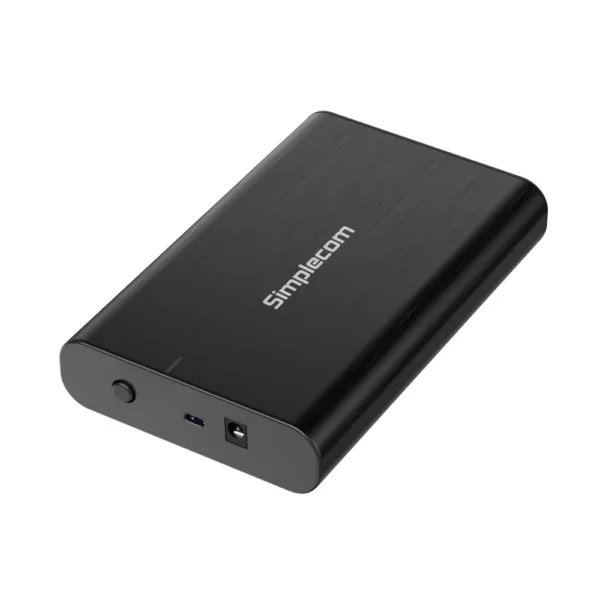 Simplecom SE331 Aluminium 3.5” SATA to USB-C External Hard Drive Enclosure USB 3.2 Gen1 5Gbps 7