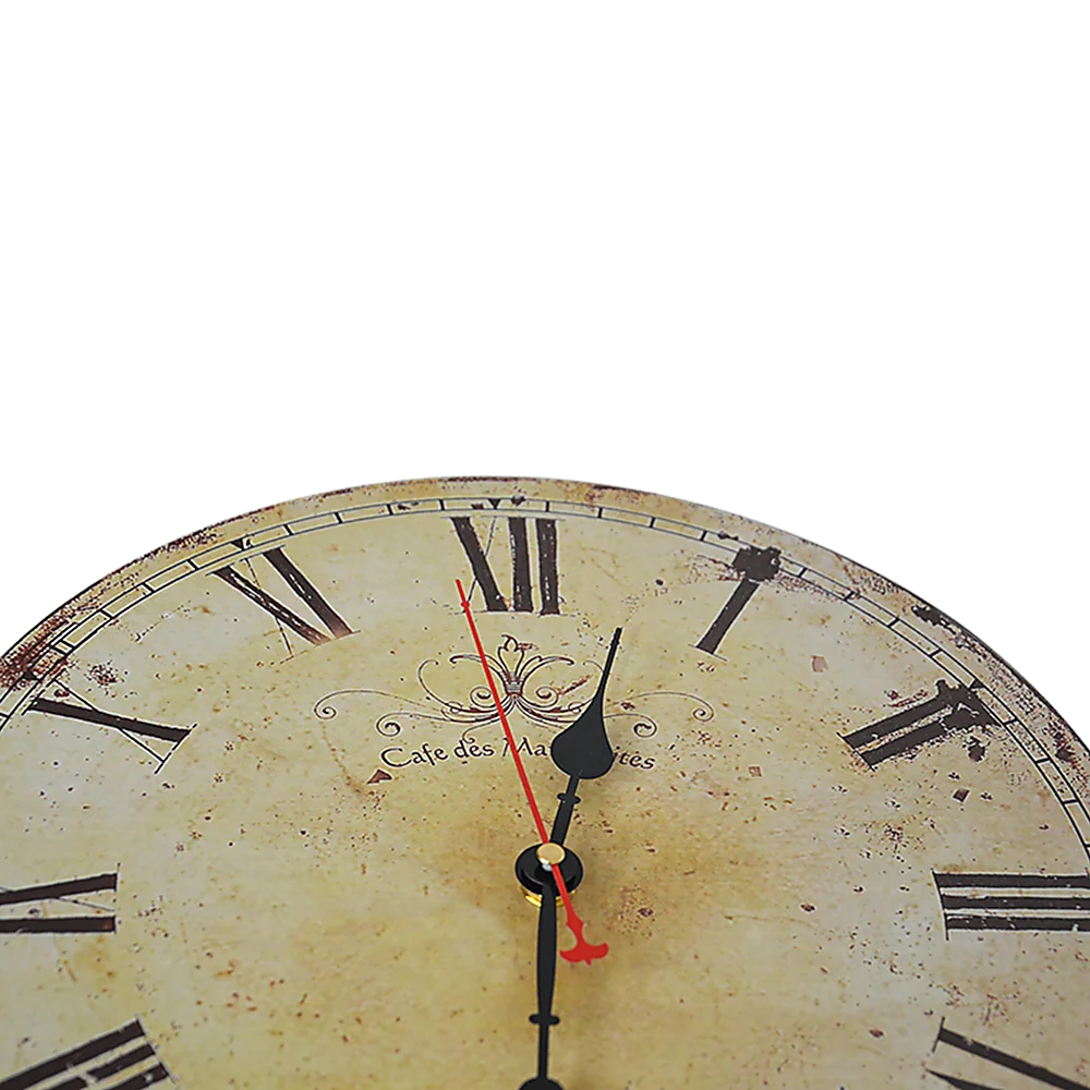 Large Vintage Wall Clock Kitchen Office Retro Timepiece - Image 5