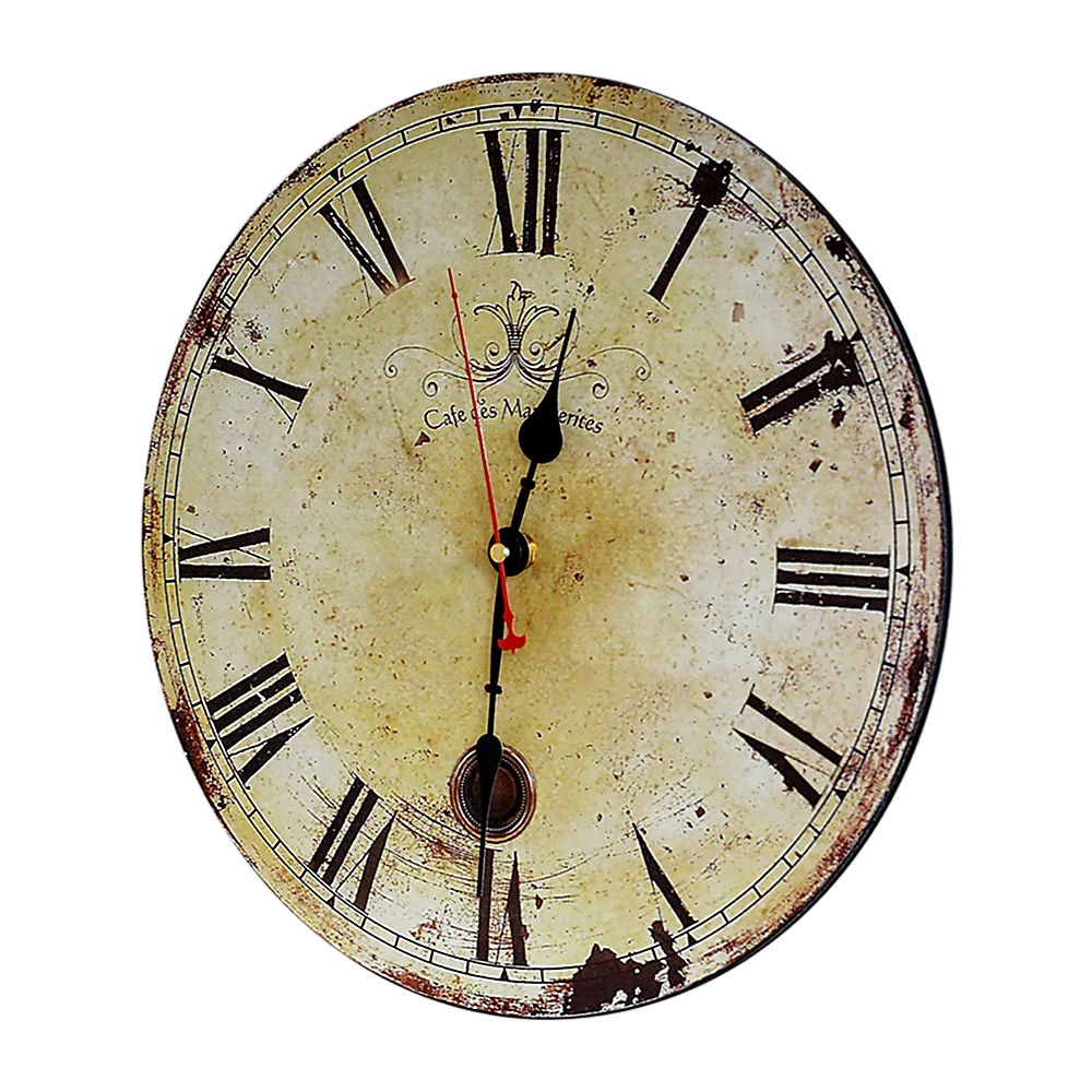 Large Vintage Wall Clock Kitchen Office Retro Timepiece - Image 4