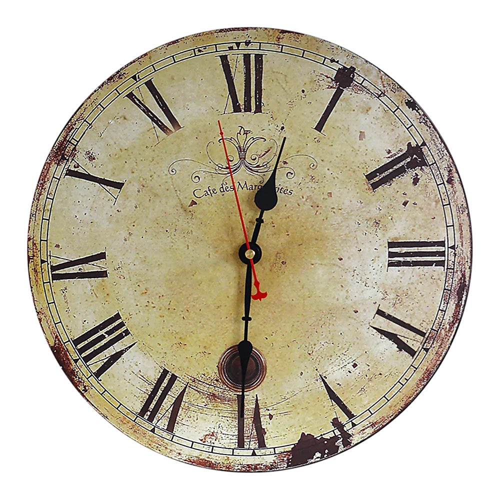 Large Vintage Wall Clock Kitchen Office Retro Timepiece 2 Large Vintage Wall Clock Kitchen Office Retro Timepiece - Image 1