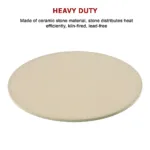 38cm XL Pizza & Baking Stone for BBQ/Oven/Grill 24
