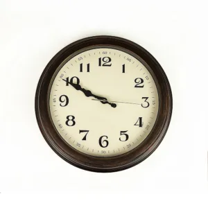 Classic Wall Clock Silent Non-Ticking Quartz Battery Operated Luxury Wood 13