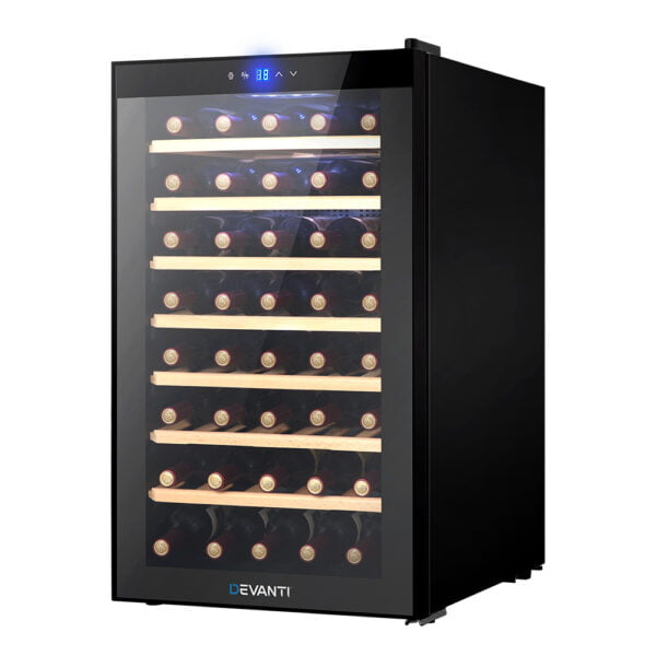 Devanti Wine Cooler Compressor Fridge Chiller Storage Cellar 51 Bottle Black 10