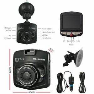 UL-tech Mini Car Dash Camera 1080P 2.4 inch LCD Video DVR Recorder Camera 23