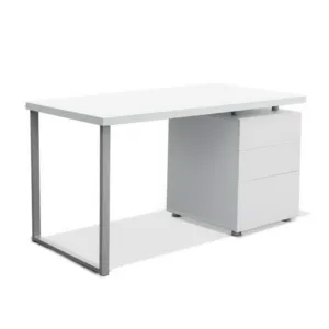 Artiss Metal Desk with 3 Drawers – White