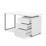 Artiss Metal Desk with 3 Drawers – White 16