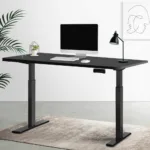 Artiss Standing Desk Electric Height Adjustable Sit Stand Desks Black 140cm 25