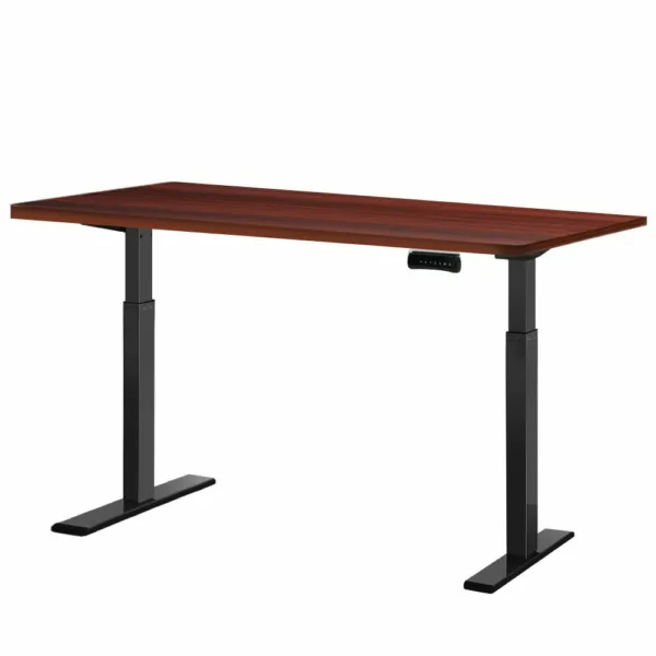 Artiss Standing Desk Electric Adjustable Sit Stand Desks Black Walnut 140cm 10