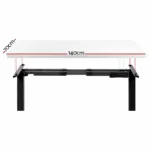 Artiss Standing Desk Electric Adjustable Sit Stand Desks Black White 140cm 20
