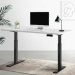 Artiss Standing Desk Electric Adjustable Sit Stand Desks Black White 140cm 25