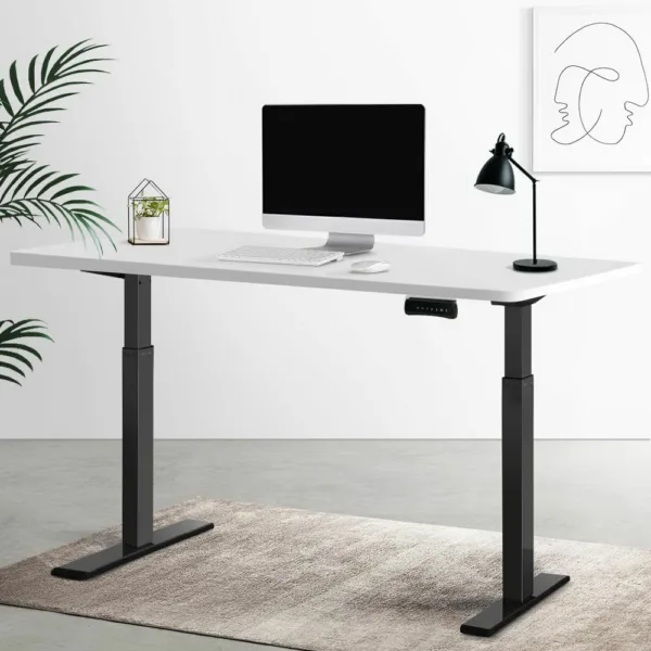 Artiss Standing Desk Electric Adjustable Sit Stand Desks Black White 140cm 17
