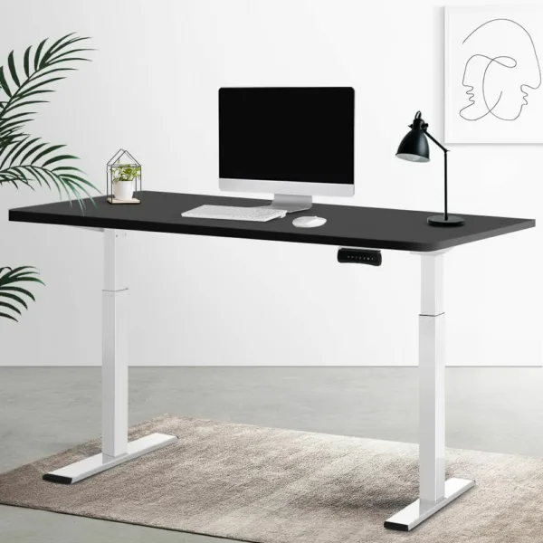 Artiss Standing Desk Electric Adjustable Sit Stand Desks White Black 140cm 17