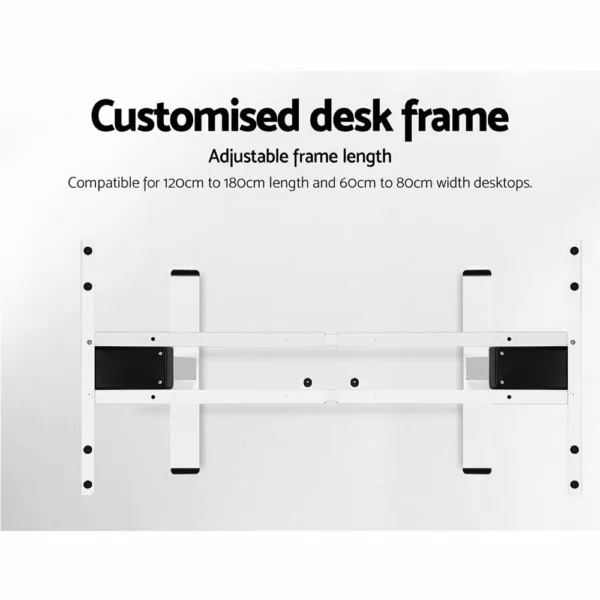 Artiss Standing Desk Electric Height Adjustable Sit Stand Desks White Oak 140cm 15