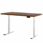 Artiss Standing Desk Electric Height Adjustable Sit Stand Desks White Brown 18