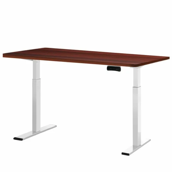 Artiss Standing Desk Electric Adjustable Sit Stand Desks White Walnut 140cm 10