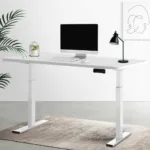 Artiss Standing Desk Electric Height Adjustable Sit Stand Desks White 140cm 25