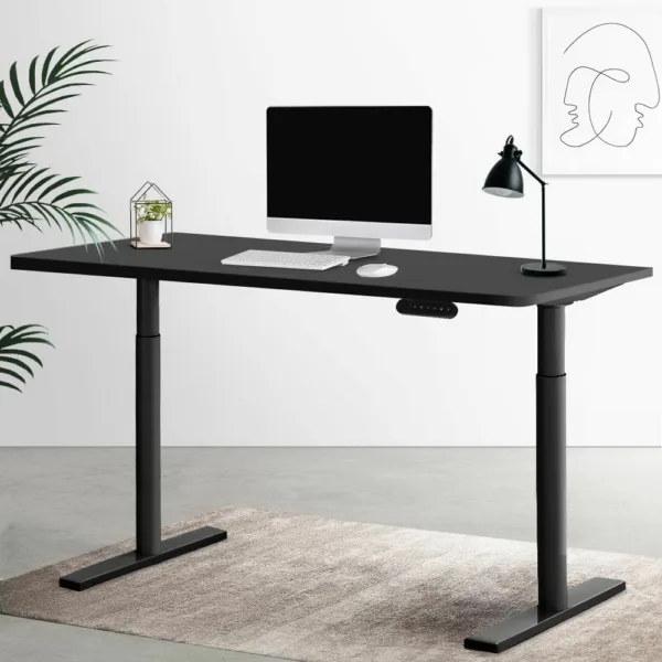 Artiss Electric Standing Desk Height Adjustable Sit Stand Desks Table Black 17