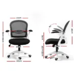 Artiss Office Chair Mesh Computer Desk Chairs Work Study Gaming Mid Back Black 19