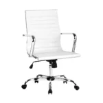 Artiss Gaming Office Chair Computer Desk Chairs Home Work Study White Mid Back 18