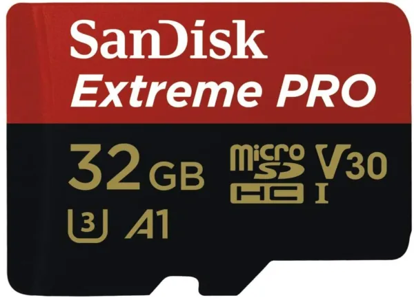 SANDISK 32GB SanDisk Extreme Pro microSDHC SQXCG V30 U3 C10 A1 UHS-1 100MB/s R 90MB/s W 4×6 SD Adaptor Android Smartphone Action Camera Drones 7