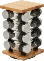 Spice Rack Organizer with 12 Pieces Jars for Kitchen 10