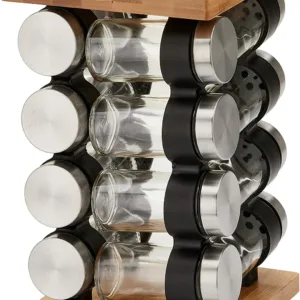 Spice Rack Organizer with 12 Pieces Jars for Kitchen 13