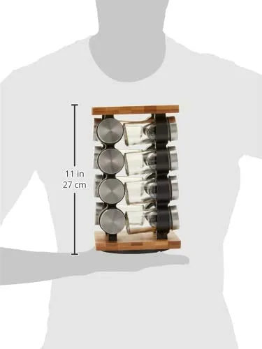 Spice Rack Organizer with 12 Pieces Jars for Kitchen 9