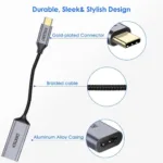 CHOETECH HUB-H10 USB-C To HDMI Braided Cable Adapter 16