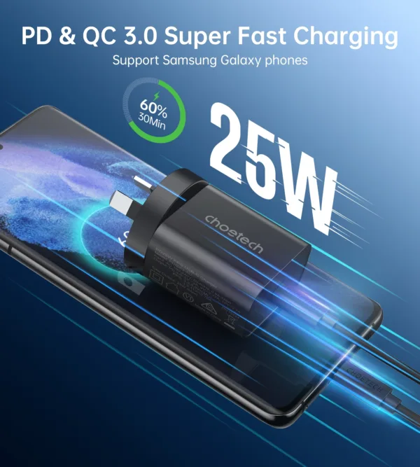 CHOETECH PD6003 25W USB-C Fast Charger 8