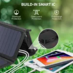 CHOETECH SC001 19W Portable Solar Panel Charger SunPower Panels Dual USB Charger for Camping/RV/Outdoors 21