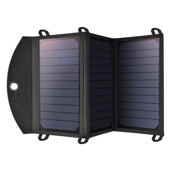 CHOETECH SC001 19W Portable Solar Panel Charger SunPower Panels Dual USB Charger for Camping/RV/Outdoors 10